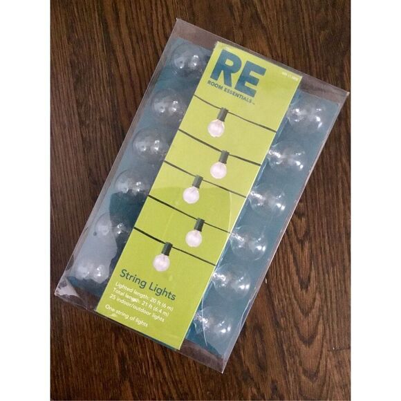NEW Room Essentials Indoor/Outdoor String Lights NIP - Picture 1 of 2